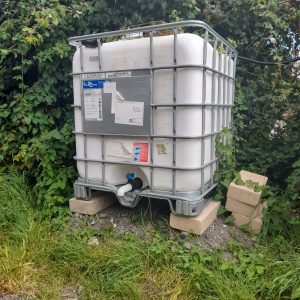 IBC tank water storage