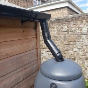 guttering for water butt