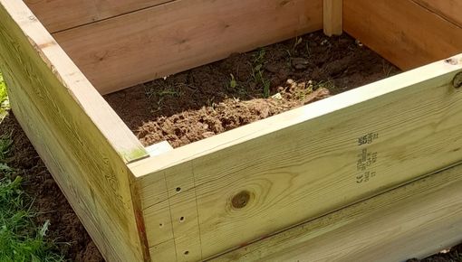 elevated bed