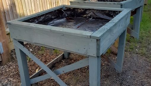 elevated bed